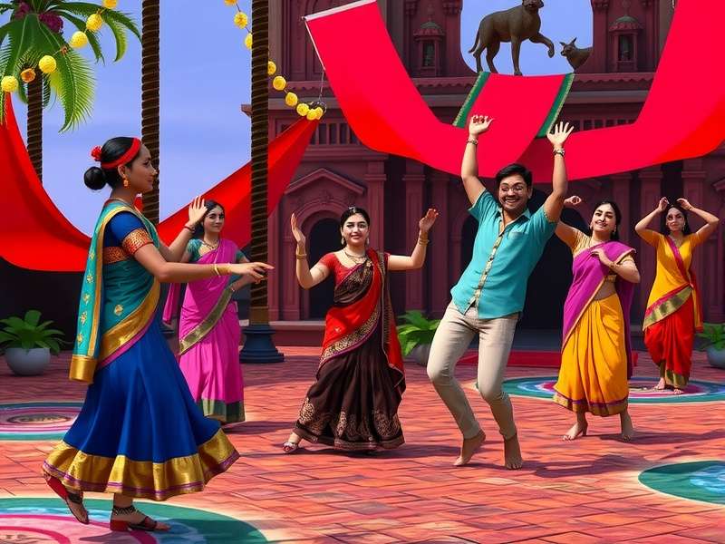 Lavani Lively Legend gameplay screenshot showing traditional dance moves